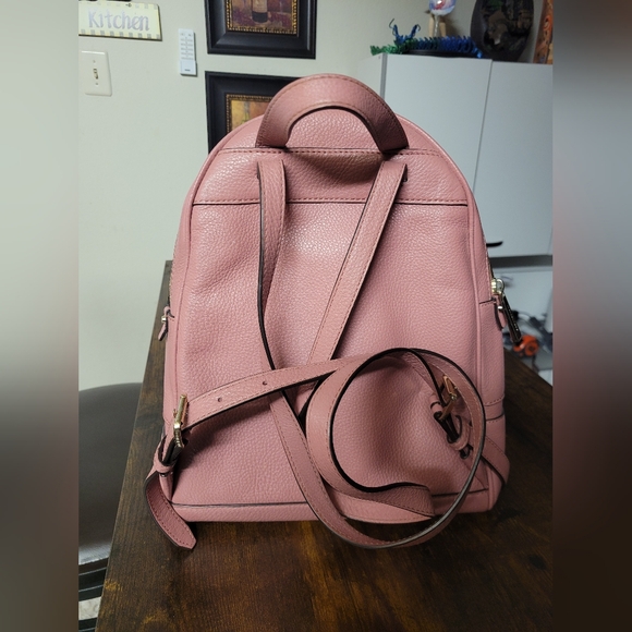 MICHAEL Michael Kors Rhea Zip Pink Medium Size Backpack - Picture 2 of 11